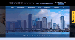 Desktop Screenshot of perezgurrilaw.com